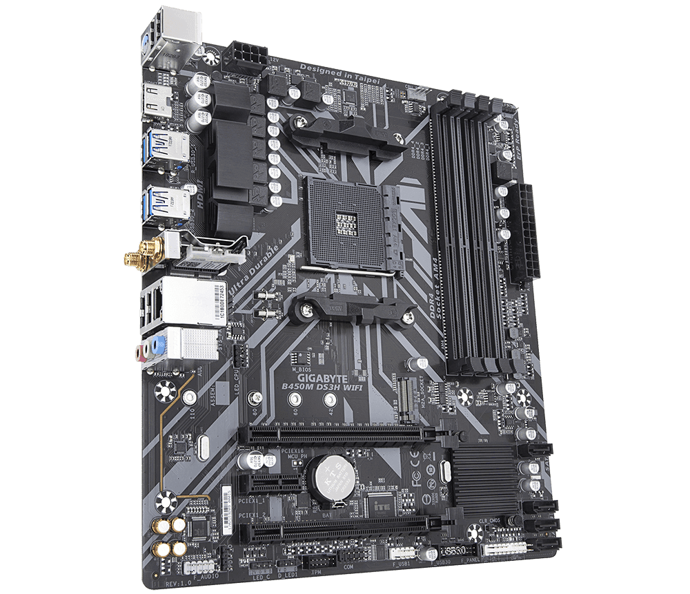 GIGABYTE B450M DS3H WiFi Motherboard
