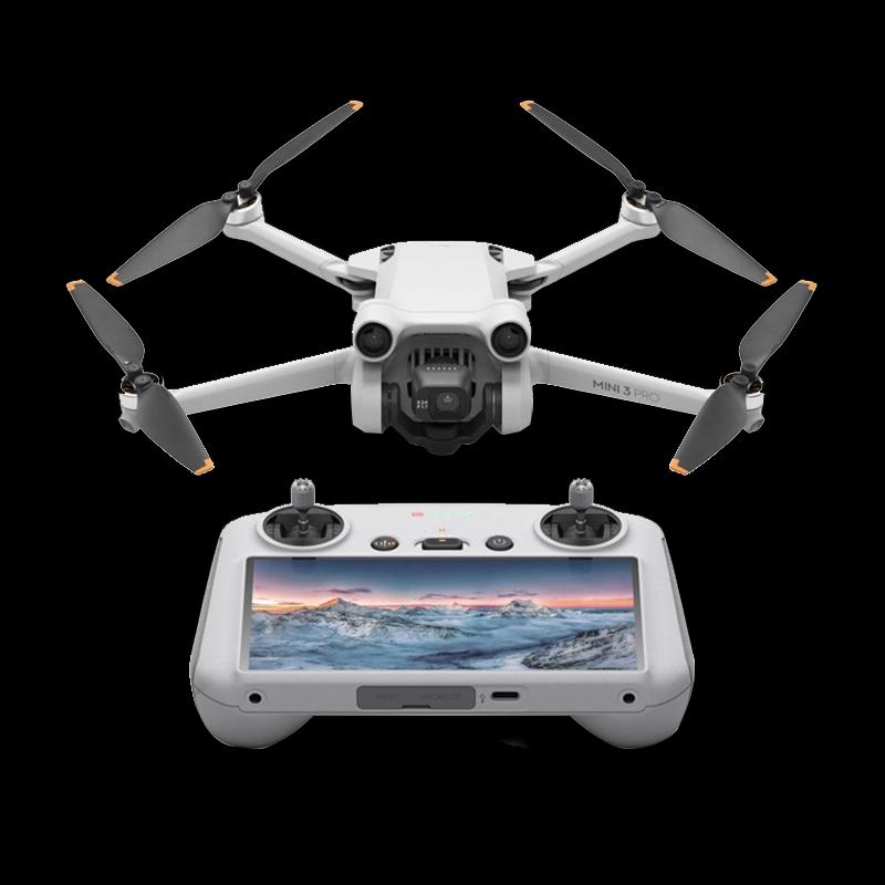 DJI Mini 3 Pro (DJI RC) Built-in Screen, Less than 249 gm, True Vertical Shooting with 4K/60fps Video